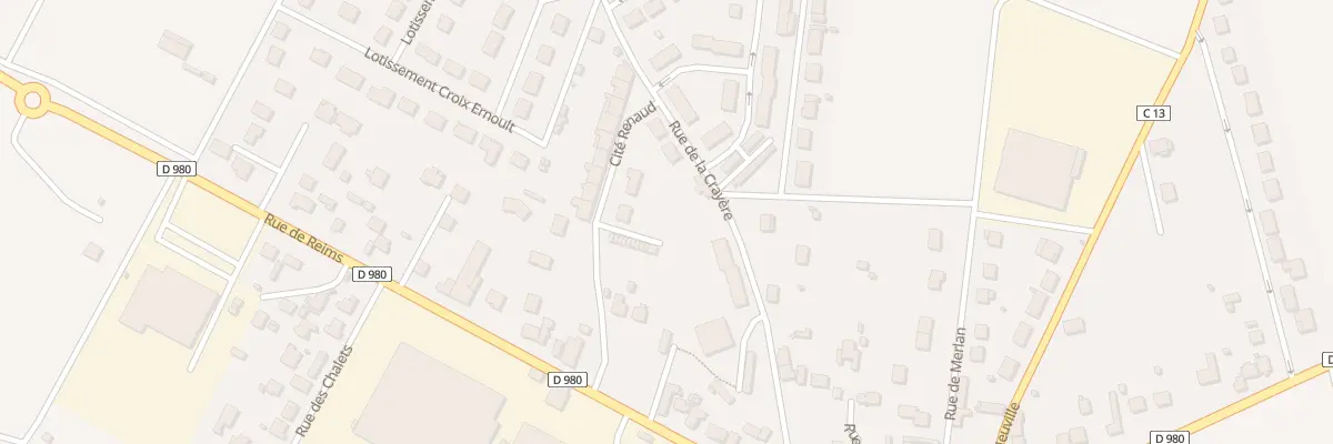 Plan du 2B Cité Renaud à Bétheniville
