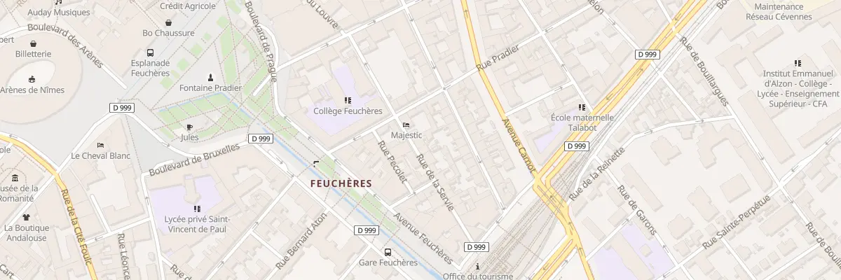 Plan du 11B Rue de la Servie à Nîmes