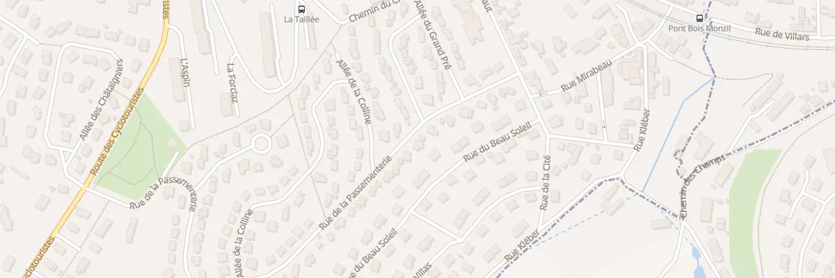 Plan du 13 Rue de la Passementerie à Villars