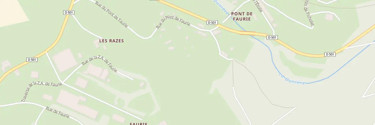 Plan du 5495 Faurie à Dunières