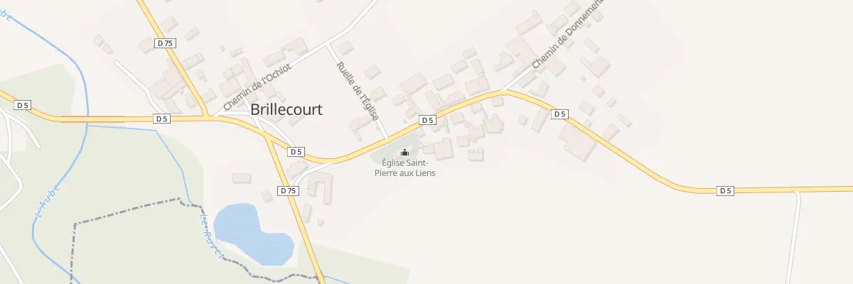 Plan du 25 Rue Principale à Brillecourt