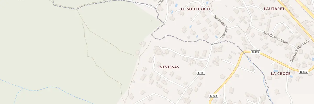 Plan du 5178 Nevissas à Mercuer