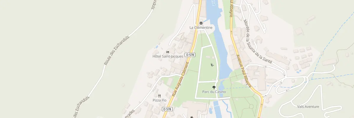 Plan du 12T Rue Auguste Clément à Vals-les-Bains