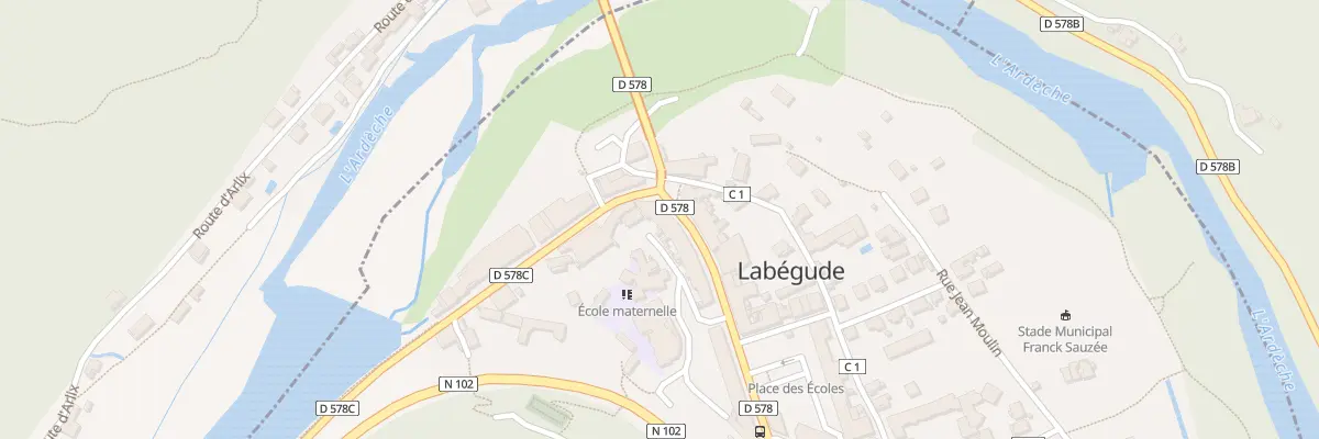 Plan du 22 Rte Nationale à Labégude