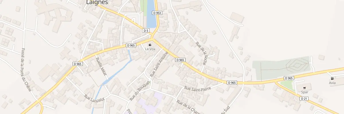 Plan du 16 Gr de la Porte de la Croix à Laignes