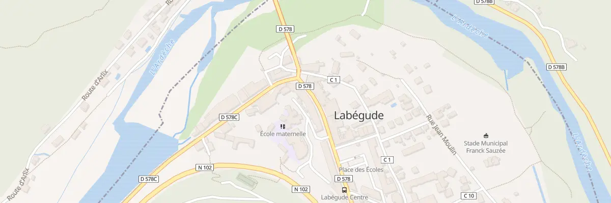 Plan du 28 Rte Nationale à Labégude