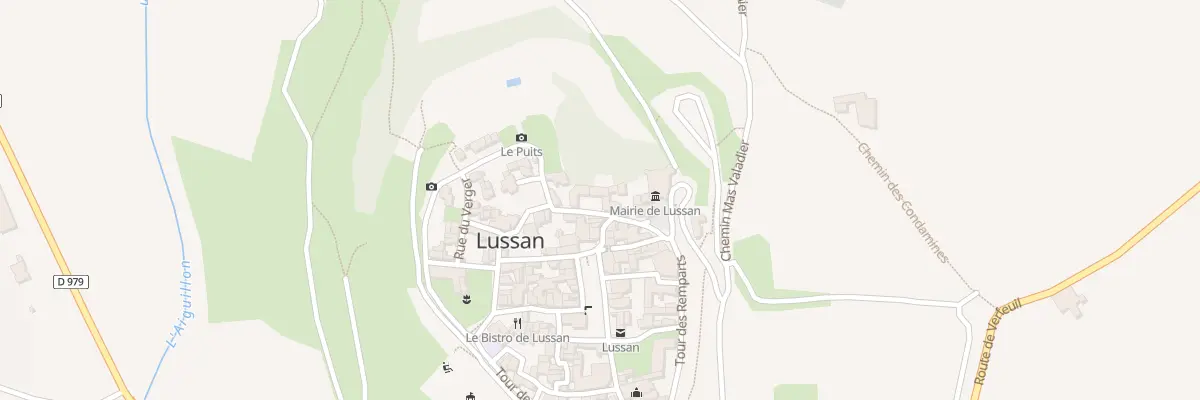 Plan du 5004 Rue Comte d’Audibert de Lussan à Lussan
