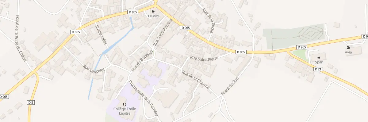 Plan du 1 Rue St Pierre à Laignes