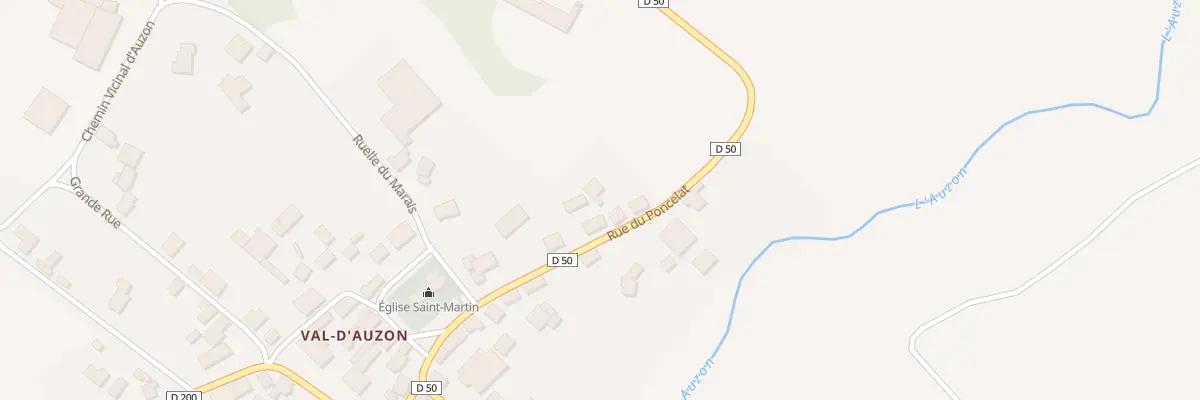 Plan du 11 Rue Poncelat à Val-d’Auzon