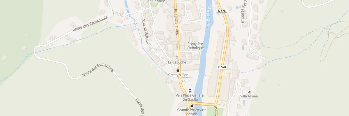Plan du 4 Che du Calvaire à Vals-les-Bains