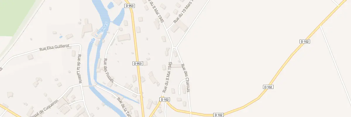 Plan du 6A Rue du Huit Mai 1945 à Laignes