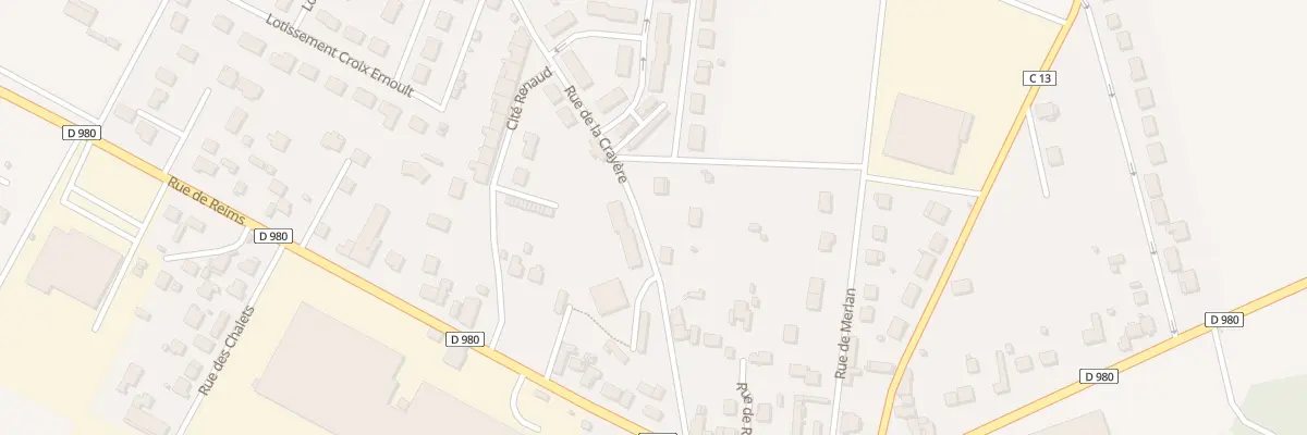 Plan du 12B Rue de la Crayère à Bétheniville