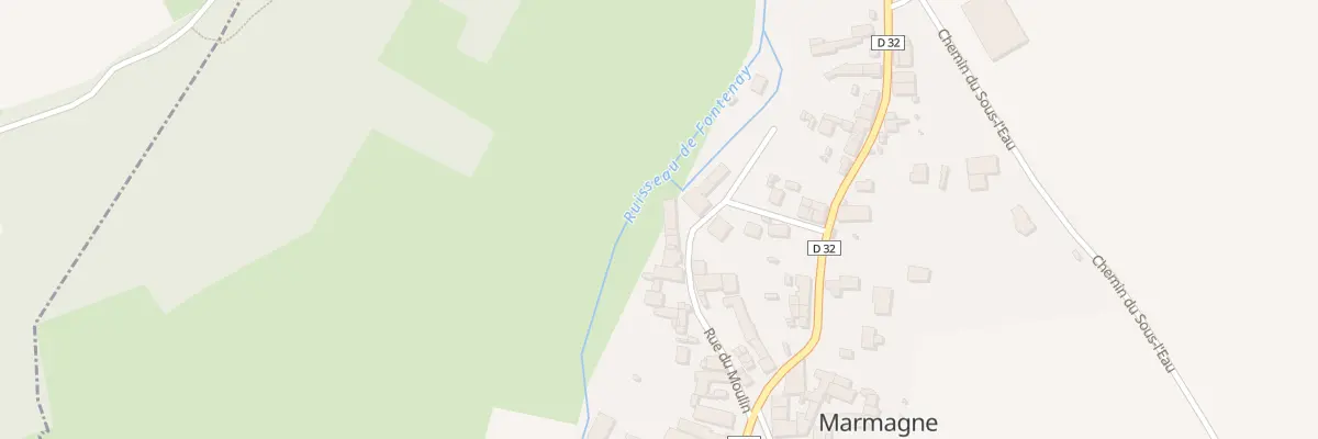 Plan du 11 Rue du Moulin à Marmagne