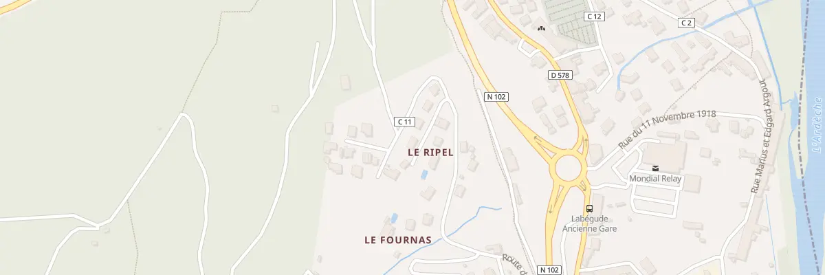 Plan du 18 Mte du Ripel à Labégude