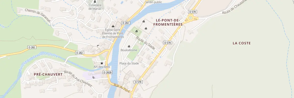Plan du 2500 Rte de Vals les Bains à Mariac