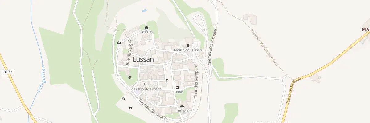 Plan du 5234 Rue du General de Gaulle à Lussan