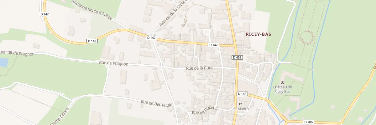 Plan du 14 Rue de la Cure aux Riceys
