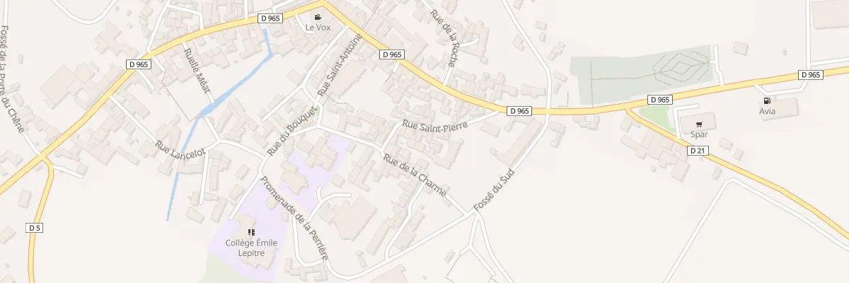 Plan du 8 Rue St Pierre à Laignes
