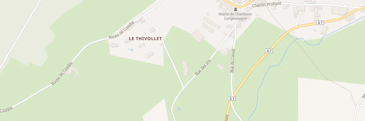 Plan du 219 Rue du Thivollet à Chambost-Longessaigne