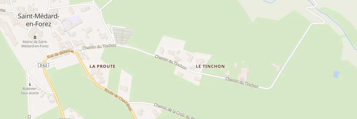 Plan du 299 Che du Tinchon à Saint-Médard-en-Forez