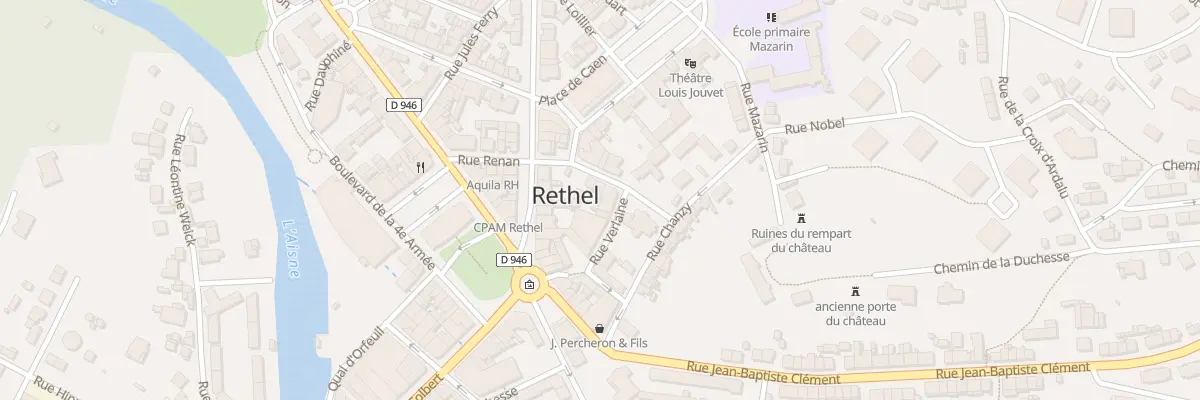 Plan du 9 Rue Verlaine à Rethel