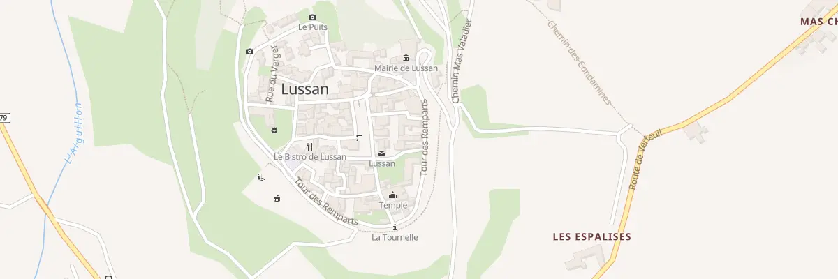 Plan du 5062 Rue Tour des Remparts à Lussan