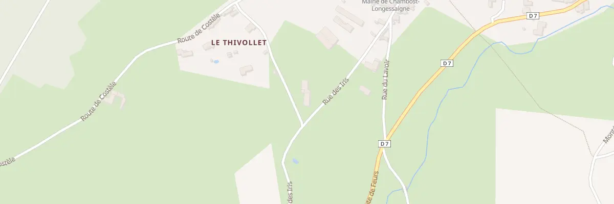 Plan du 217 Rue du Thivollet à Chambost-Longessaigne
