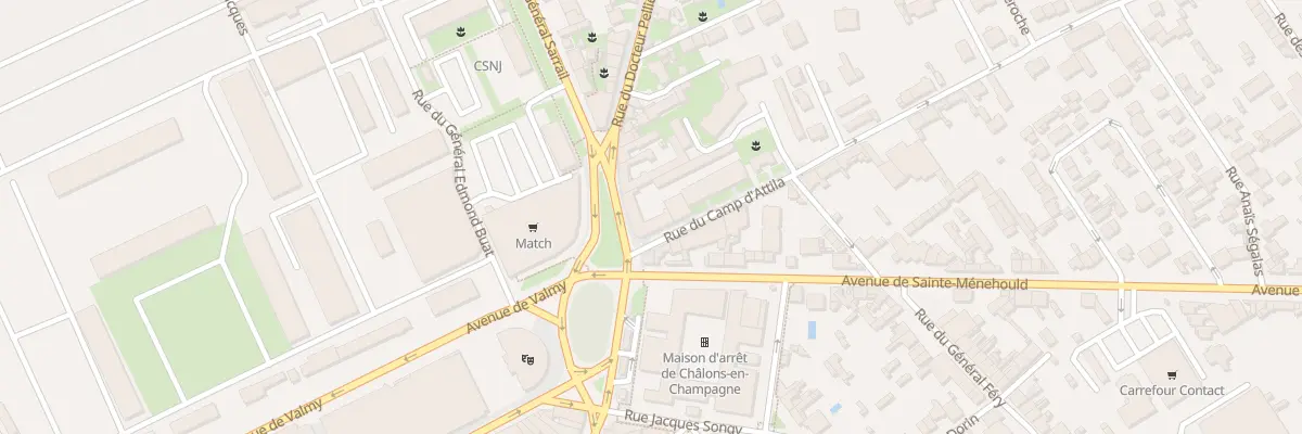 Plan du 1 Rue du Camp d’Attila à Châlons-en-Champagne
