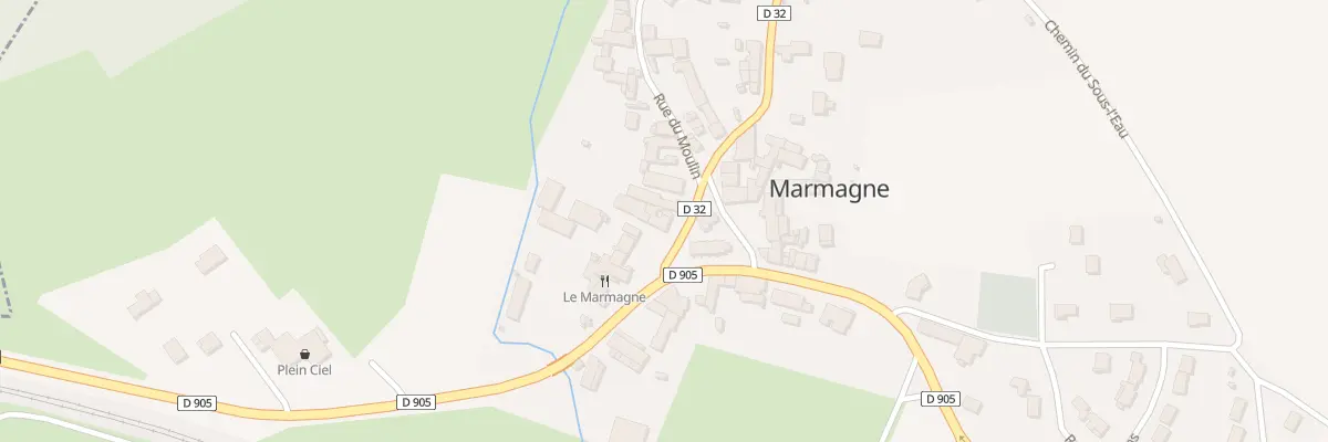 Plan du 7 Rte de Fontenay à Marmagne
