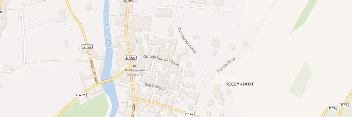 Plan du 7 Vc Dite Gde Rue de l’Ecole aux Riceys