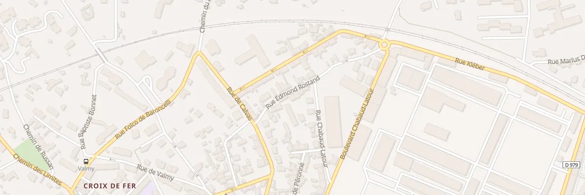 Plan du 22 Rue Edmond Rostand à Nîmes