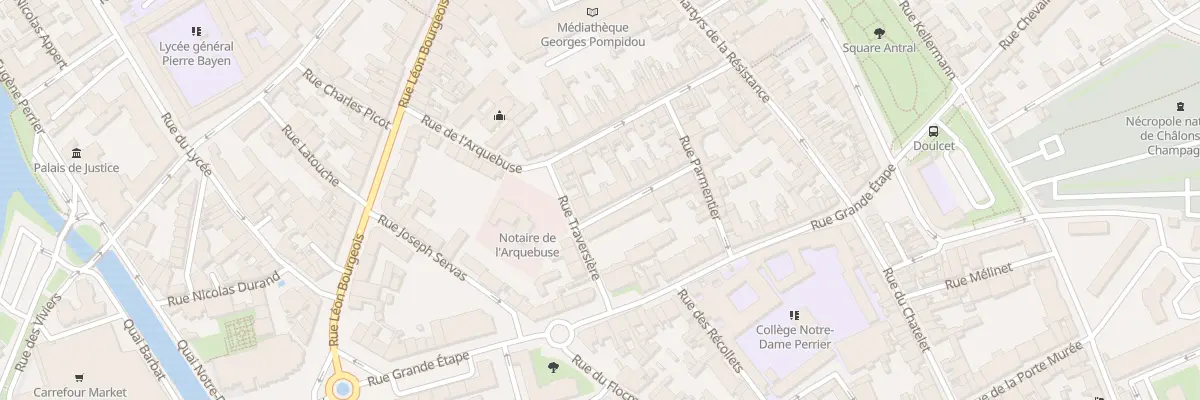 Plan du 3 Rue de l’Abbé Becquey à Châlons-en-Champagne