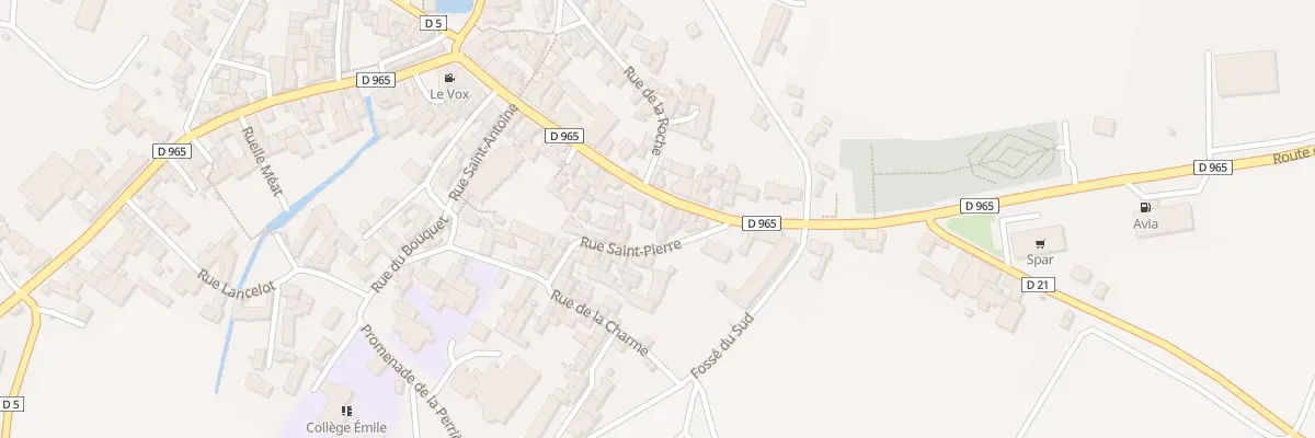 Plan du 40 Gr de la Porte de la Croix à Laignes
