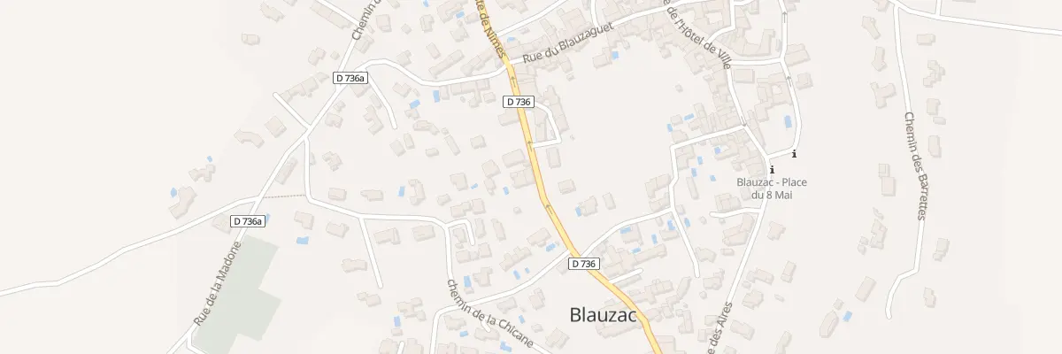 Plan du 120 Rte de Nîmes à Blauzac