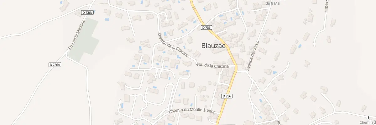 Plan du 107 Rue de la Chicane à Blauzac