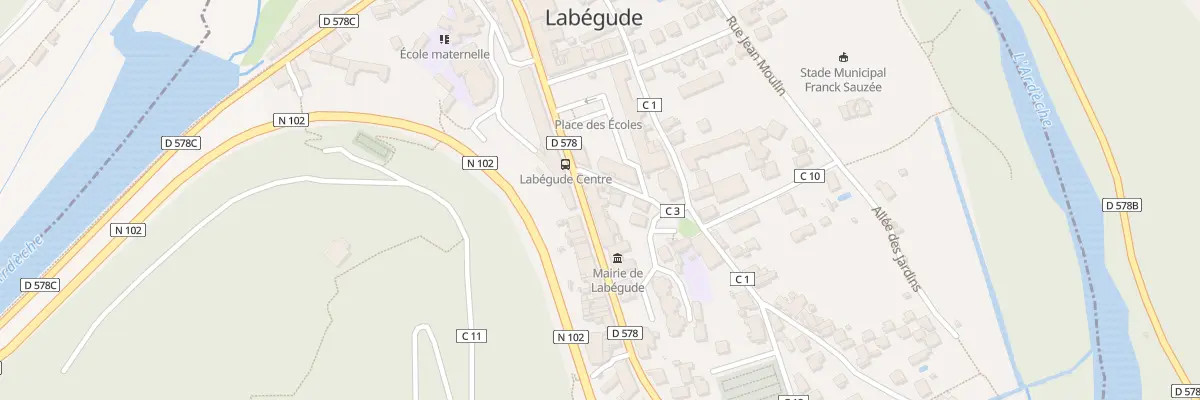 Plan du 59 Rte Nationale à Labégude