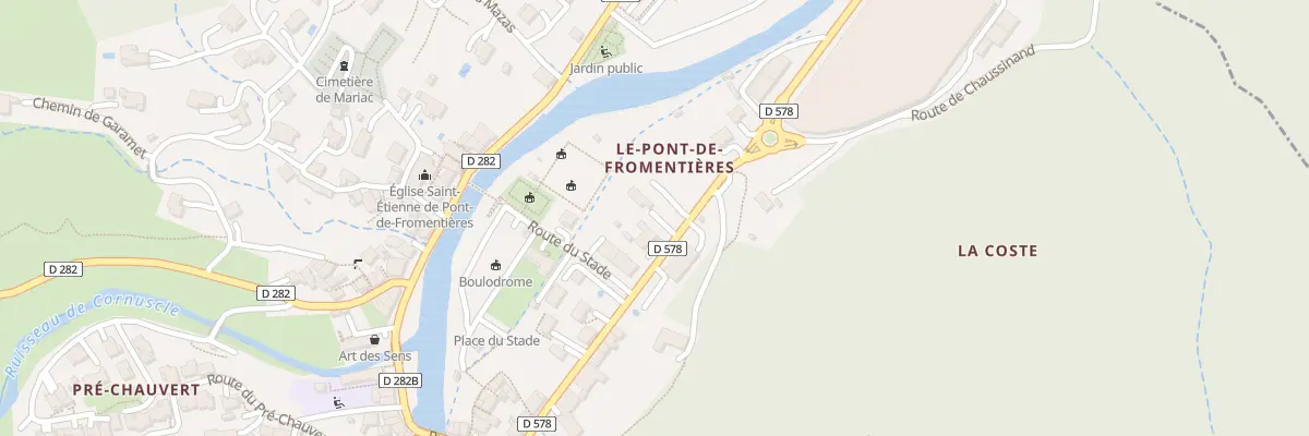 Plan du 5173 Le Pont de Fromentieres à Mariac