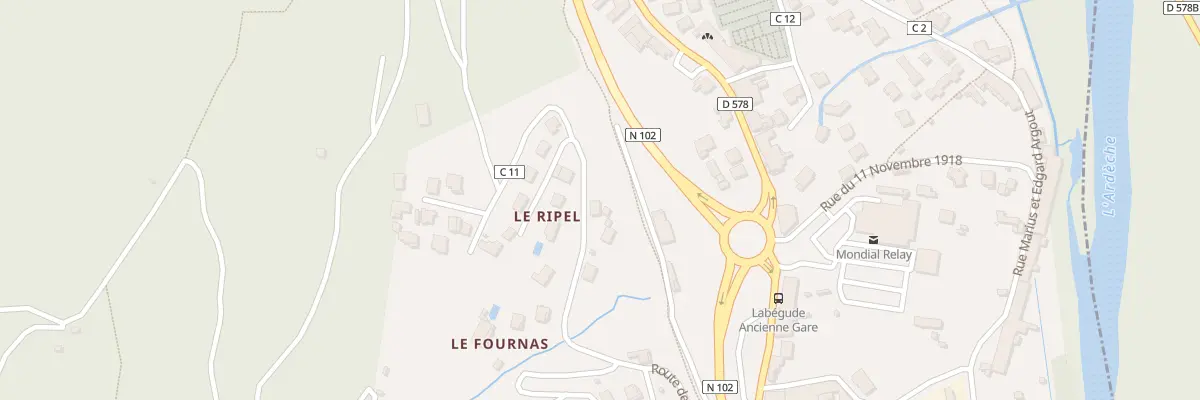 Plan du 8 Mte du Ripel à Labégude