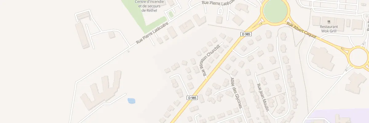 Plan du 10 Rue du General Patton à Rethel