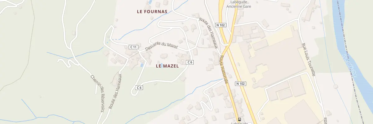 Plan du 24 Rte des Hameaux à Labégude