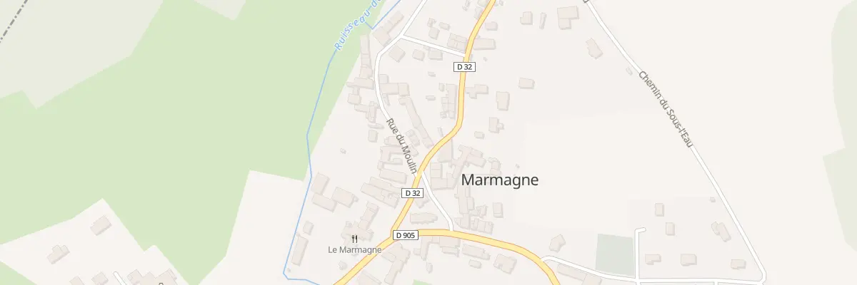 Plan du 19 Rte de Fontenay à Marmagne