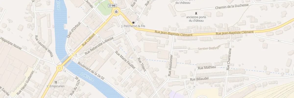 Plan du 38 Rue Thiers à Rethel