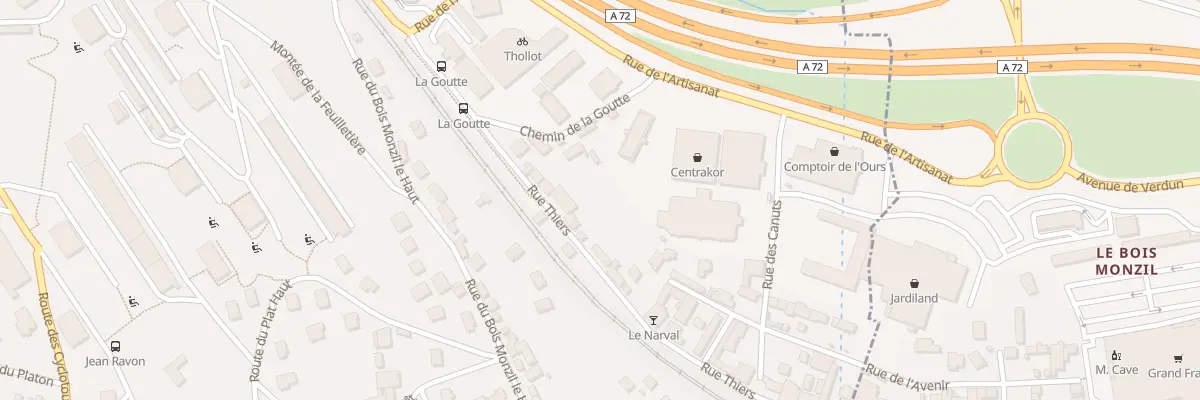 Plan du 15 Rue Thiers à Villars