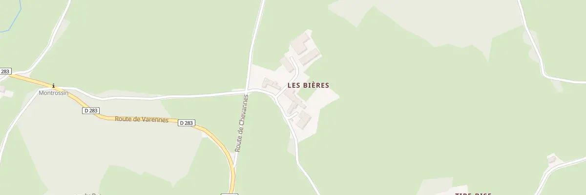 Plan du 5076 Les Bieres à Saint-Racho