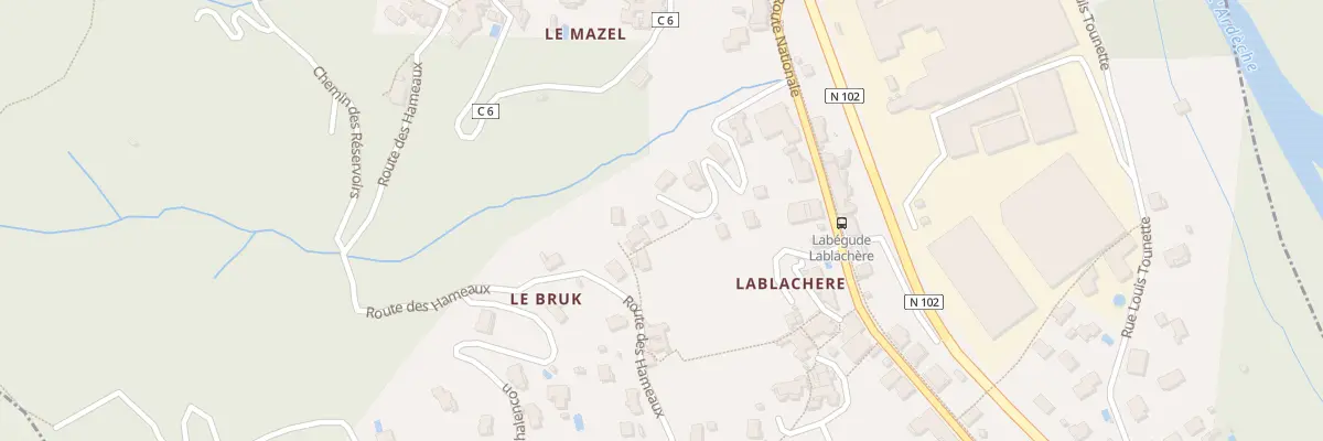 Plan du 5654 Lablachere à Labégude