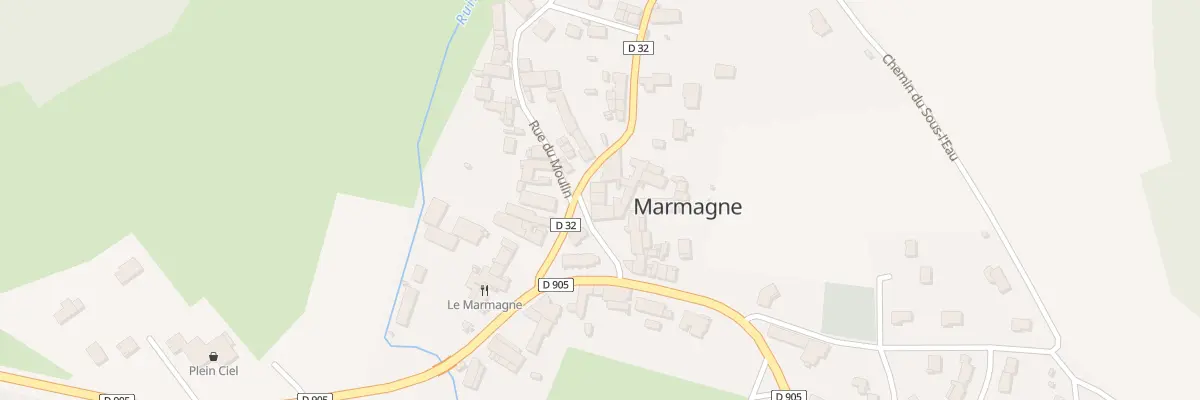 Plan du 4 Rte de Fontenay à Marmagne