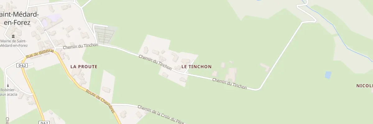 Plan du 13 Imp du Tinchon à Saint-Médard-en-Forez