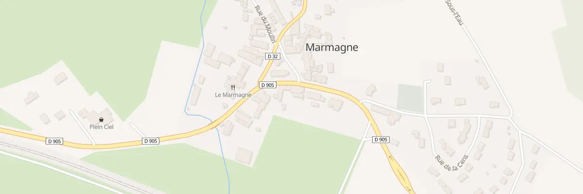 Plan du 12 Rte de Dijon à Marmagne