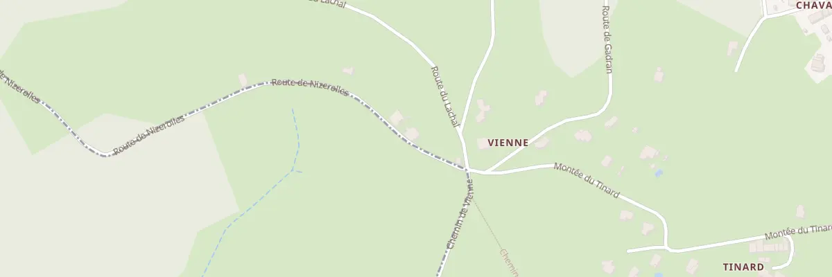Plan du 5553 Vienne à Cublize