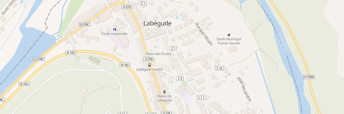 Plan du 8 Pl des Ecoles à Labégude